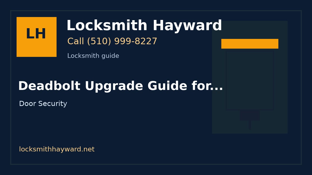 Deadbolt Upgrade Guide for Homeowners | Locksmith Hayward image for Locksmith Hayward